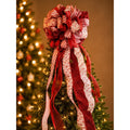 Whimsical Candy Cane Streamer Bow for Your Holiday Tree